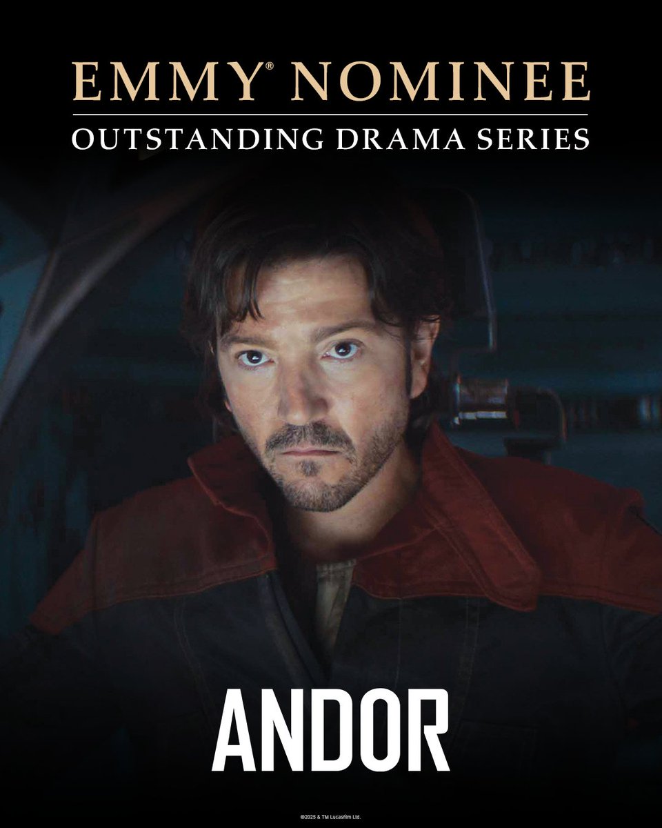 andorofficial's tweet image. Congratulations to ANDOR's Tony Gilroy, Sanne Wohlenberg, Kathleen Kennedy, Diego Luna, Luke Hull, John Gilroy, David Meanti for their Emmy® nomination for Outstanding Drama Series. #Emmys