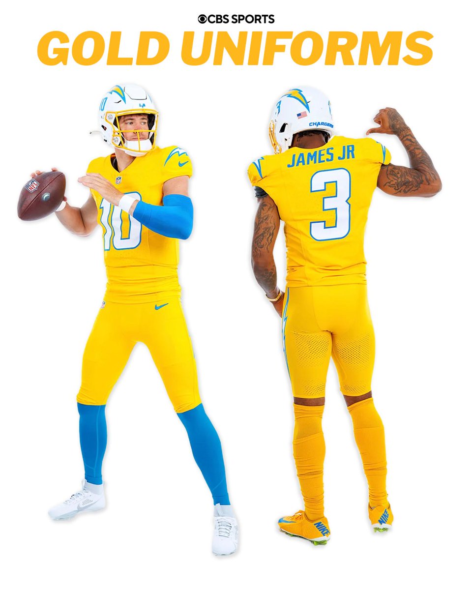 NFLonCBS's tweet image. The @chargers just announced 3 big additions to their uniform set next season ⚡️👀