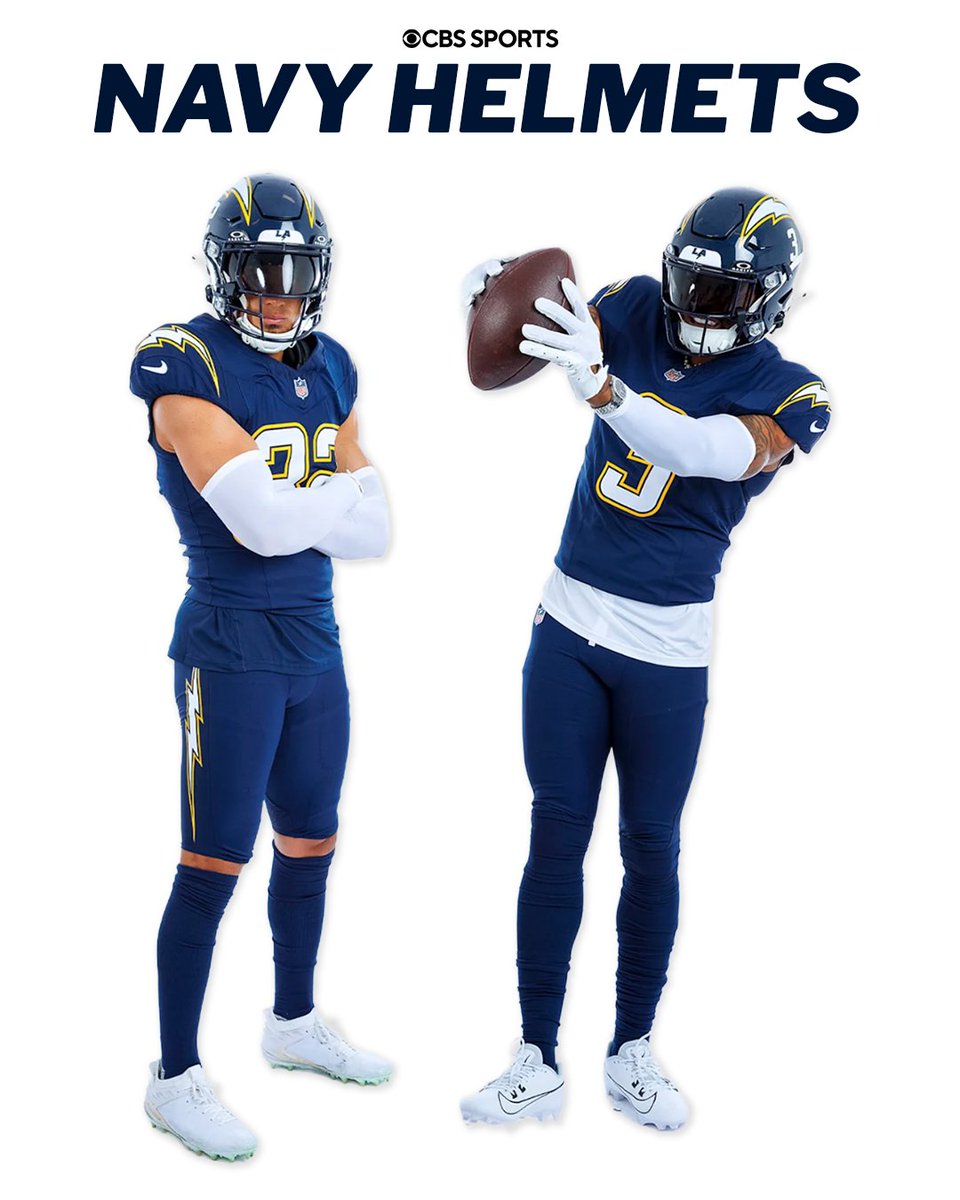 NFLonCBS's tweet image. The @chargers just announced 3 big additions to their uniform set next season ⚡️👀