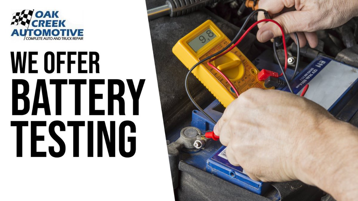 Fall and Spring are considered the ideal times for a battery health check - harsh weather can take a toll. Come to Oak Creek Auto!

📞(414) 761-3250
💻oakcreekautowi.com
📍7948 S. 27th St, Oak Creek, WI