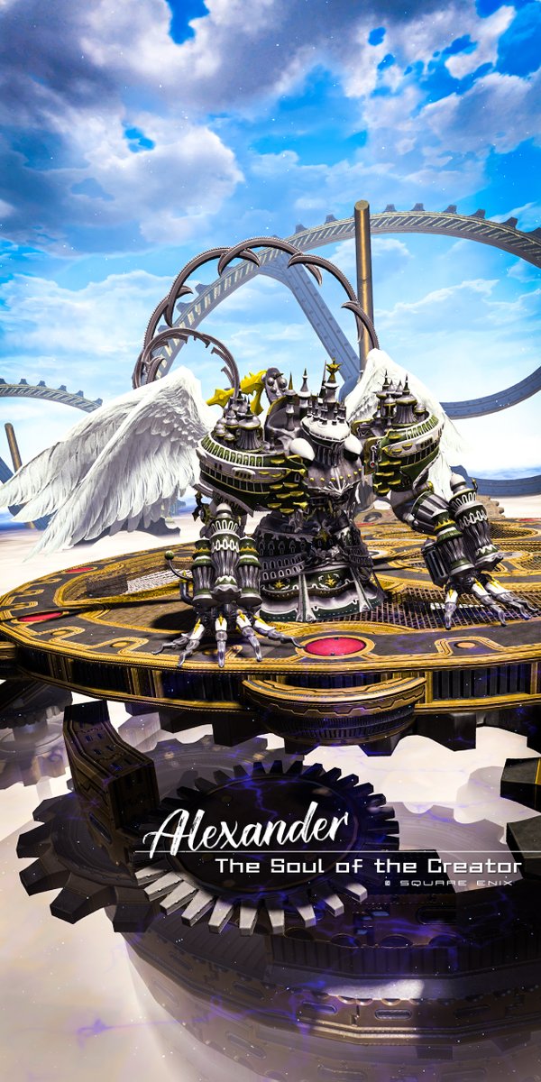 len_xiv's tweet image. 『 時の翼 』 
　── Alexander Prime

#FF14_BossShot