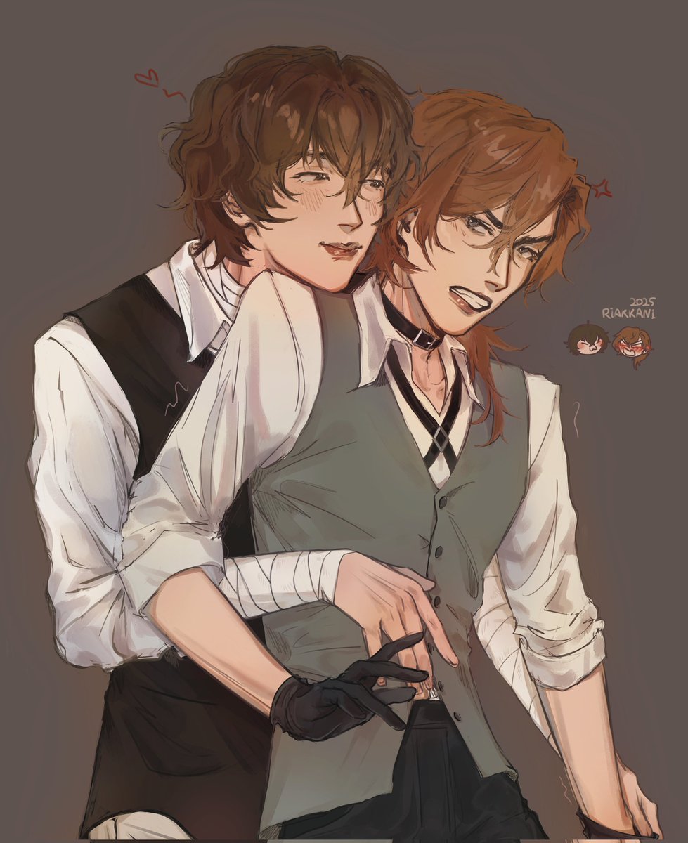 riakkani's tweet image. hii

#bsdfanart #skk #soukoku