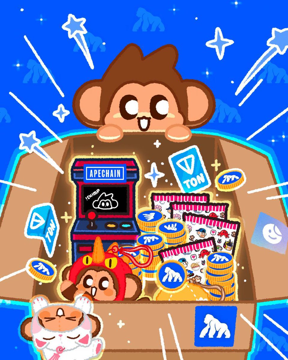 Join <a href="/wonk1m/">won kim</a> and <a href="/ChimpersHQ/">Chimpers</a> on stage at the top of the hour to find out more about the new Chimpers Plush Keychain Blind Boxes and our ApeChain Arcade Machine.

x.com/i/spaces/1ynJO…

Engaging with this post will give Spotlight points.