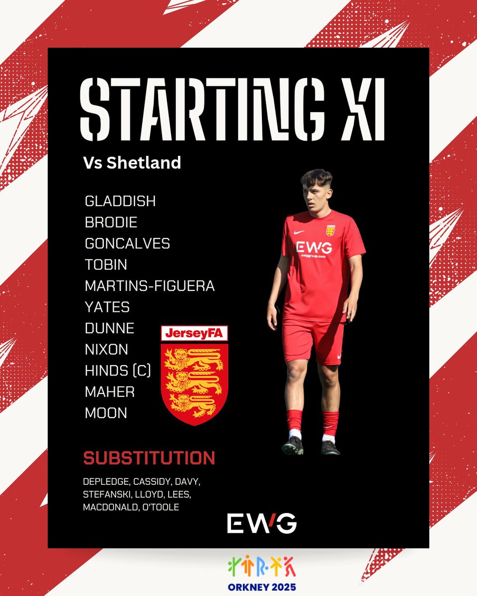 Here is how we lineup tonight! Let's go lads! 🇯🇪

Commentary can be found here: cymrusport.cymru/matches/island…