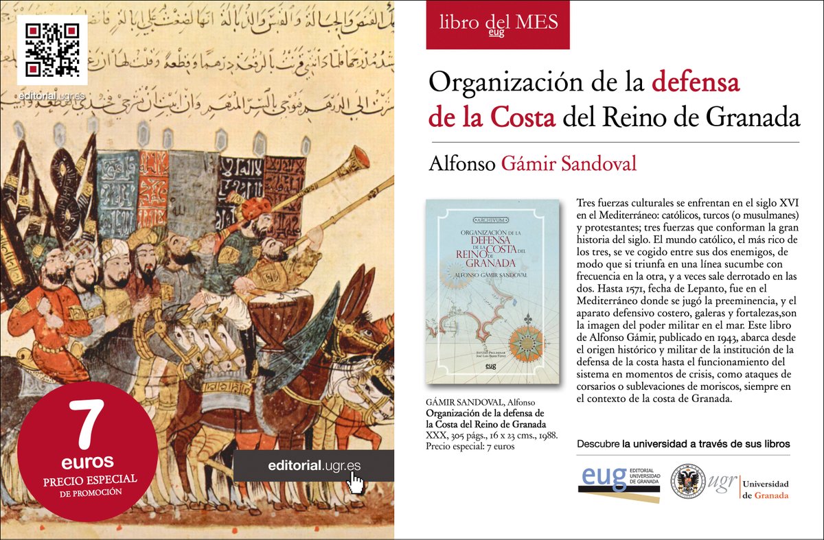 EditorialUGR's tweet image. Un clásico entre nuestras recomendaciones en estas fechas es "Organización de la defensa de la Costa del Reino de Granada".
Te invitamos a conocer más sobre torreones y fortalezas que seguro has visto alguna vez en diferentes puntos de la Costa Tropical👇
editorial.ugr.es/noticia/organi…