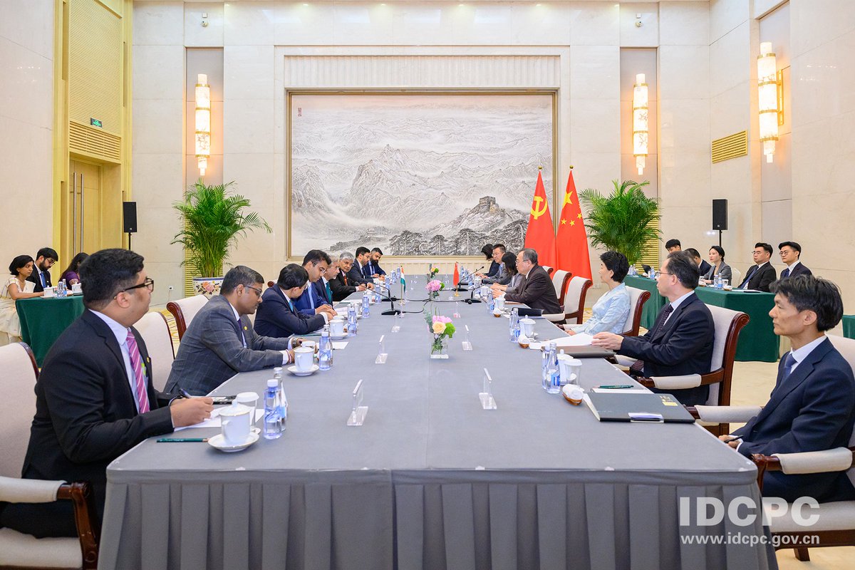 Communist Party of China stands ready to enhance exchanges with BJP to help accumulate favorable conditions for improving bilateral relations: Liu Jianchao, Minister of the inlt dept of the CPC Central Committee tells EAM Jaishankar