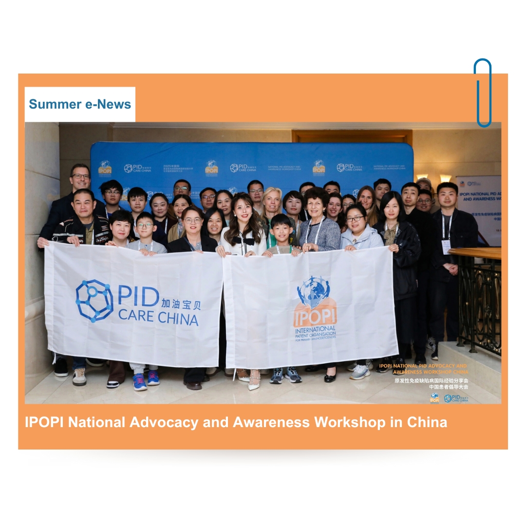 Patients, families, and healthcare professionals from over 11 provinces across China united to shape the future of PID care nationwide.

👉Read the full article here: e-news.ipopi.org

#PrimaryImmunodeficiency #RareDiseases #SummerNewsletter