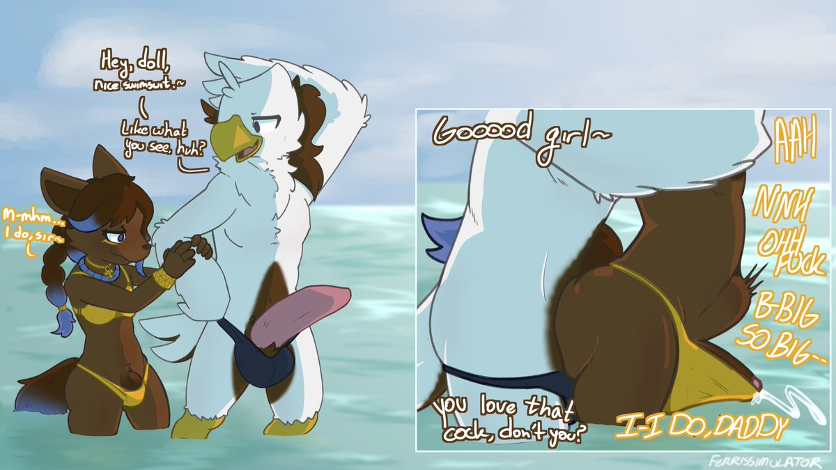 HOT &amp; WET
My contribution towards a really cool art pack~
Featuring <a href="/N1neka/">Nineka 🔞(kuwado.bsky.social)</a>'s oc Duqat