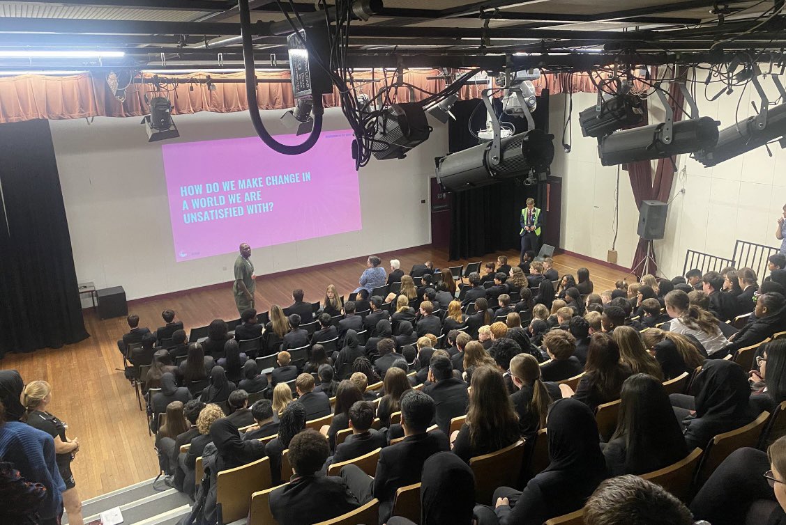 HarperGreen's tweet photo. Today, as part of #DevelopmentDay, we welcomed Connect Futures to challenge our students to become activists for positive change within our community #connectfutures #futuregenerations #developmentday https://t.co/fquQVn9wTE