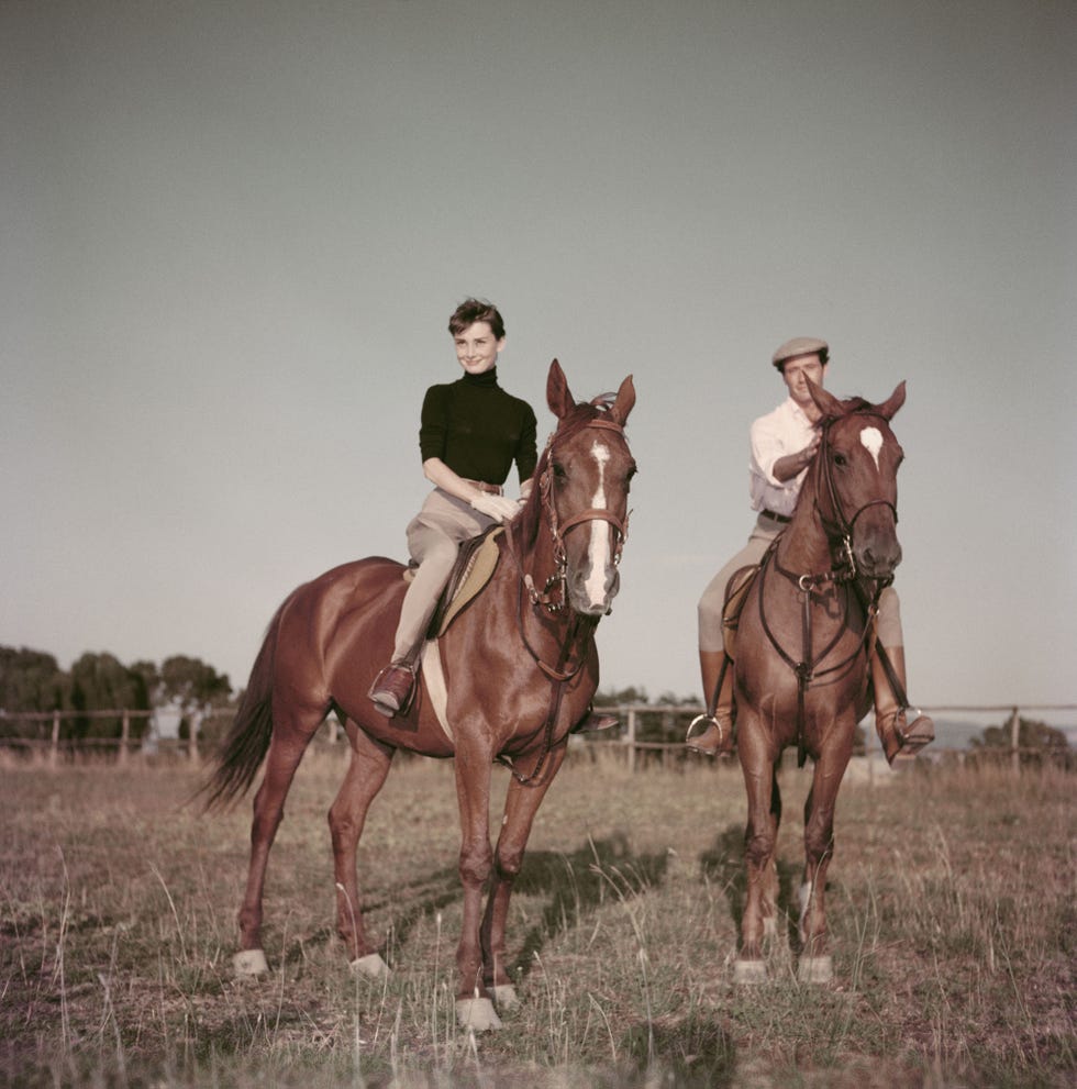 Audrey Hepburn and Mel Ferrer photographed by Pierluigi Praturlon, Italy, 1955