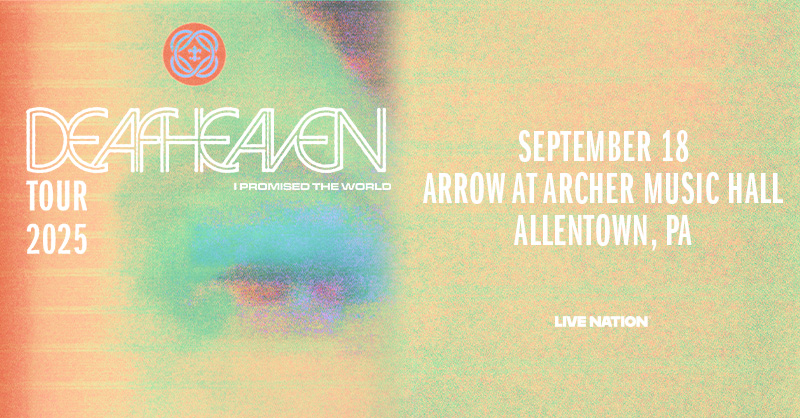 Just announced: Deafheaven live at Arrow in Archer Music Hall — Thursday, September 18, 2025!

🎟️: livemu.sc/46cCecT