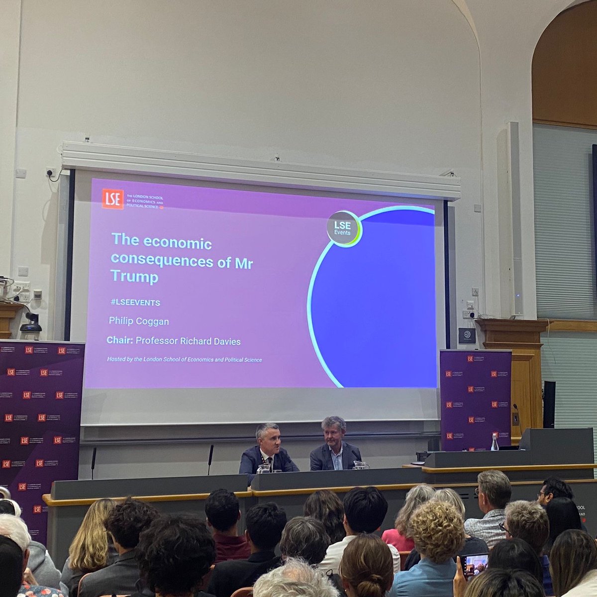 LSEpublicevents's tweet image. Tonight we welcome Philip Coggan, former Economist and Financial Times journalist, who is talking about his new book, The Economic Consequences of Mr Trump: What the Trade War Means for the World.
#LSEEvents