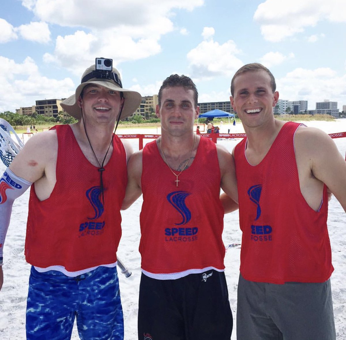 Former pro’s competed at the SPEED lacrosse beach festival in Sarasota, Fl on Siesta Key beach. Chris Mattes, Jordan Hall, CP and Connor Bucsek, Brendan Fowler and John Galloway. #SPEEDlacrosse Anyone Anywhere Anytime