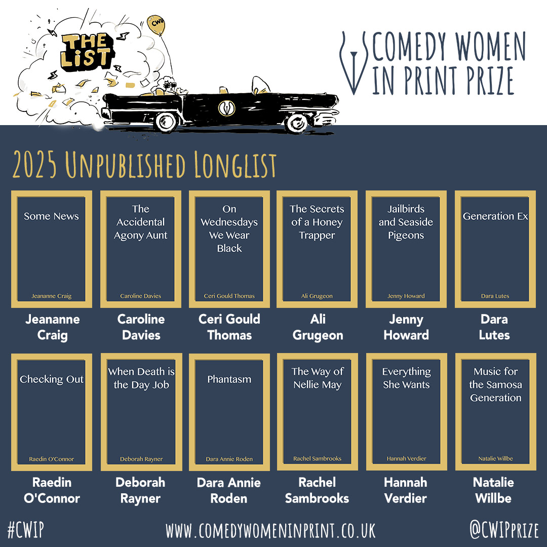 HeraBooks's tweet image. Drum roll please... we are thrilled to reveal the names of the twelve talented writers longlisted for the @CWIPprize Unpublished prize 2025!
Congratulations to you all - we loved reading the submissions and there was some very strong competition! #CWIP