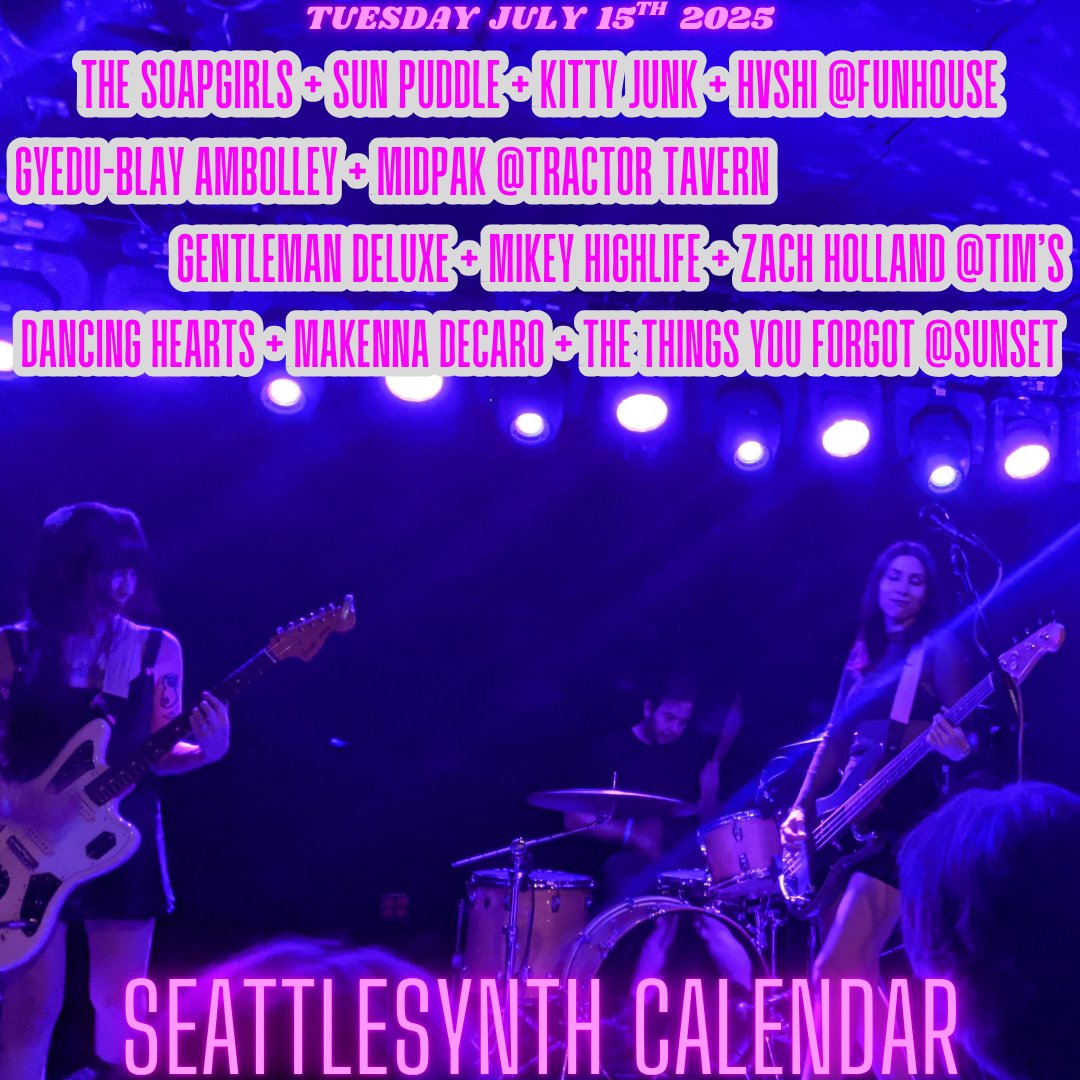 SeattleSynth Calendar tweet media