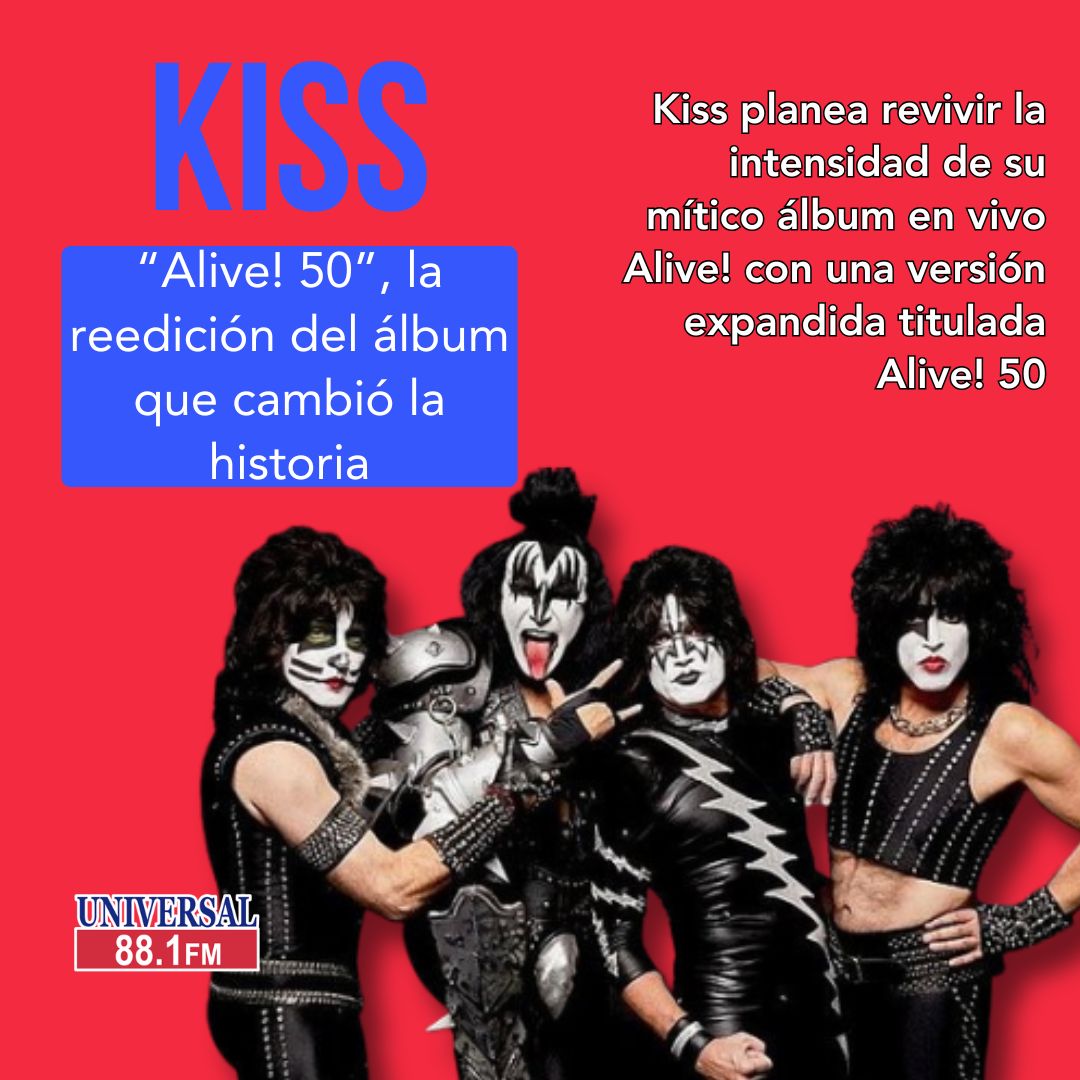 universal881fm's tweet photo. #DestacadasUniversal
¡Kiss resucita Alive! con una versión expandida por su 50 aniversario! 🔥
Tendremos ensayos inéditos y mezclas restauradas. ¿Lo vas a escuchar?
#Kiss #Alive50

Checa toda la info aquí 👉 https://t.co/qU4WZ2EgHu https://t.co/zSXXFpB35u
