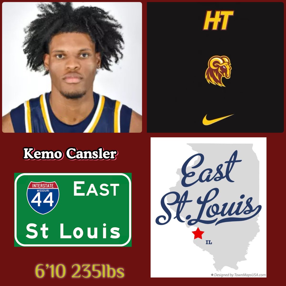 CoachJohnASmith's tweet image. Welcome 6โ10 235lb Kemo Cansler to the Huston-Tillotson basketball family. Cansler hails from East St. Louis. NAIA transfer who will be a great addition to our culture of brotherhood & work! Defensive minded scholar, whoโs a rim protector, rebounder, and physical. @Kemondreon1