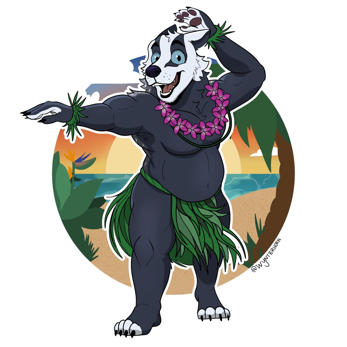 Some summer themed stickers for friends