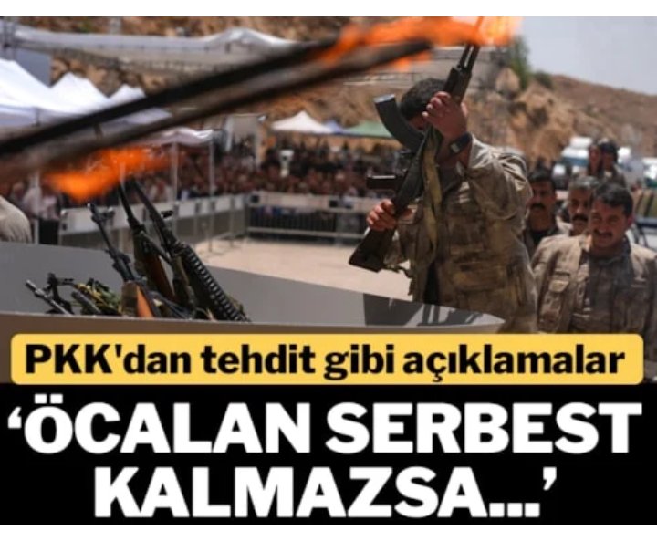PKK ya silah bıraktı, barış geldi diye böğüren andavallar sus pus oldular mı acaba...