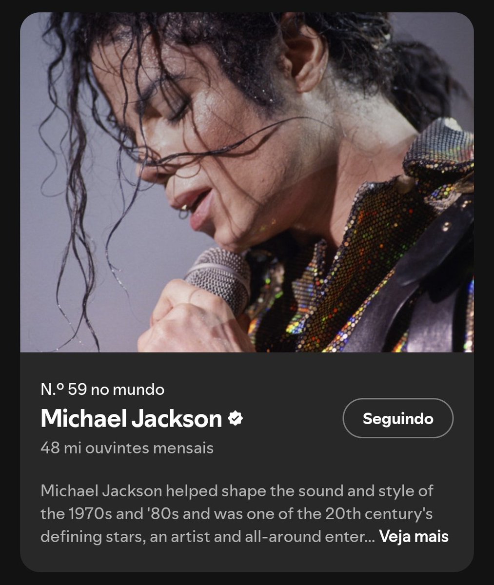 MJchartsBR's tweet image. 📊Atualização ouvintes mensais do Michael Jackson no Spotify - 14.07.25
#59 • 48.007.717 (+85.445)
#MichaelJackson