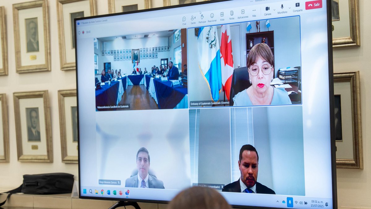 El #ViceCancillerGt Julio Orozco convocó a una reunión con la Embajada de Canadá en Guatemala, el Instituto Guatemalteco de Turismo, el Ministerio de Gobernación, el Ministerio de la Defensa Nacional, el Ministerio Público, la Policía Nacional Civil, la Cámara de Turismo de