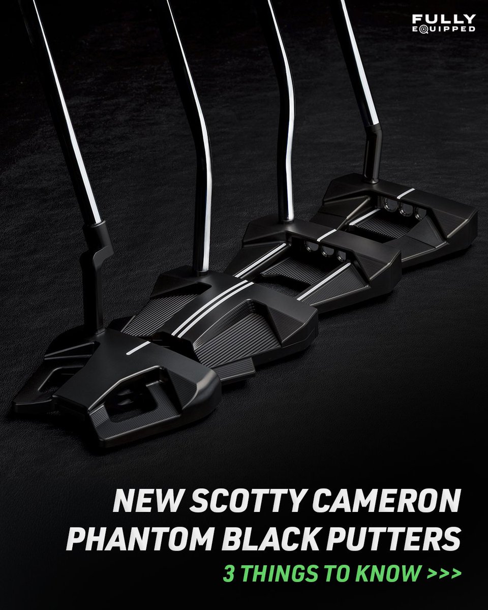 Fully_Equipped's tweet image. Scotty Cameron’s new Phantom Black putter lineup has arrived and it includes a brand new shape for Scotty Cameron. 😍
@jr_hirshey breaks down everything you need to know.
👉 tinyurl.com/45f3ctec