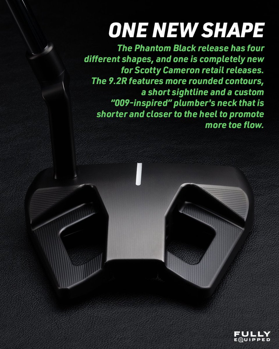 Fully_Equipped's tweet image. Scotty Cameron’s new Phantom Black putter lineup has arrived and it includes a brand new shape for Scotty Cameron. 😍
@jr_hirshey breaks down everything you need to know.
👉 tinyurl.com/45f3ctec