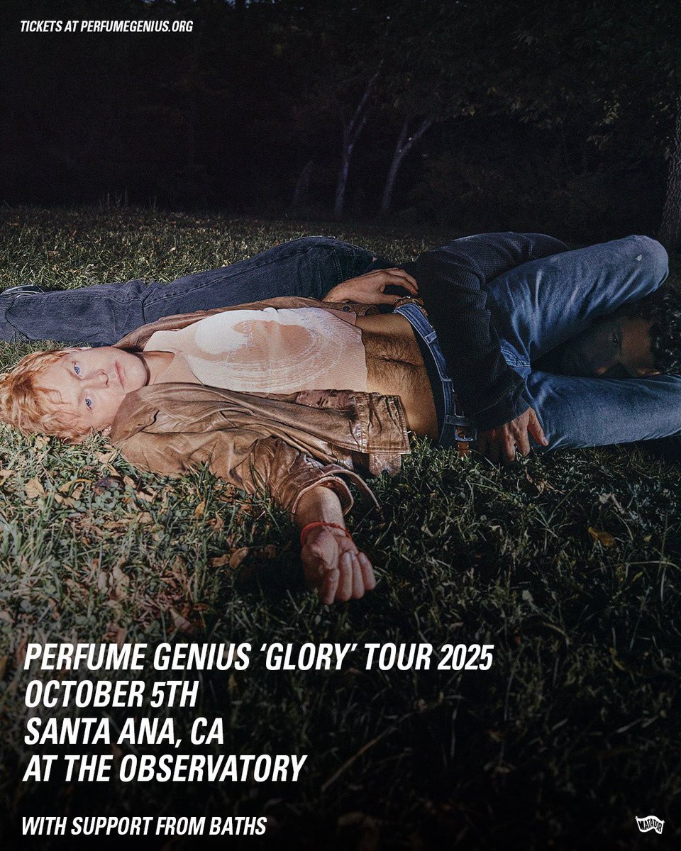 perfumegenius's tweet image. Just added a show at @observatoryoc on October 5! With @BATHSmusic !
Presale starts tomorrow, 7/16 at 10am PT and onsale starts this Friday at 10am PT. Sign up for presale access: perfumegenius.org