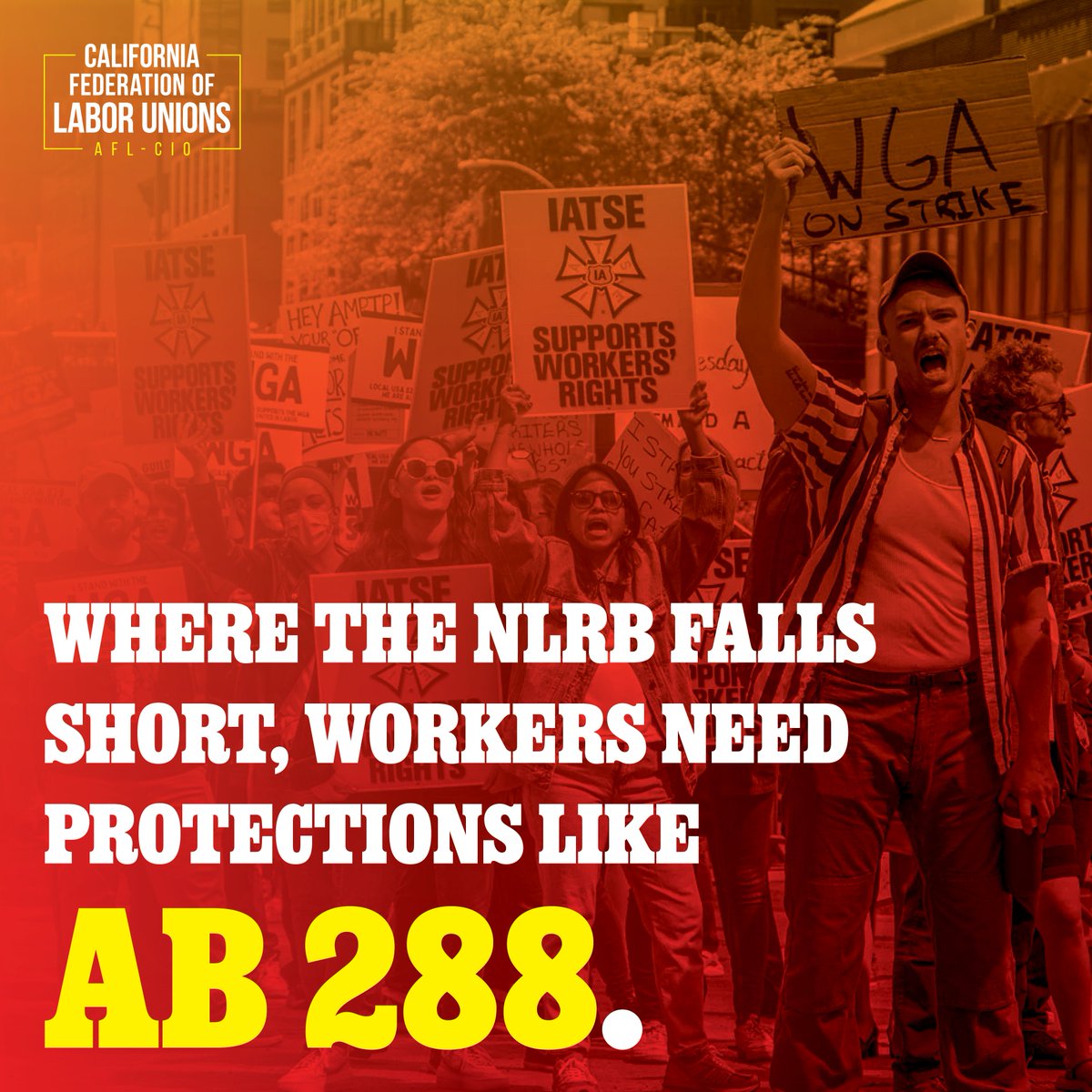 CaliforniaLabor's tweet image. What is the NLRB? Why does the PERB matter? Confused by all the acronyms? Let us explain it all to you, and why we need AB 288 to protect all California workers.
calaborfed.org/news-you-can-u…
