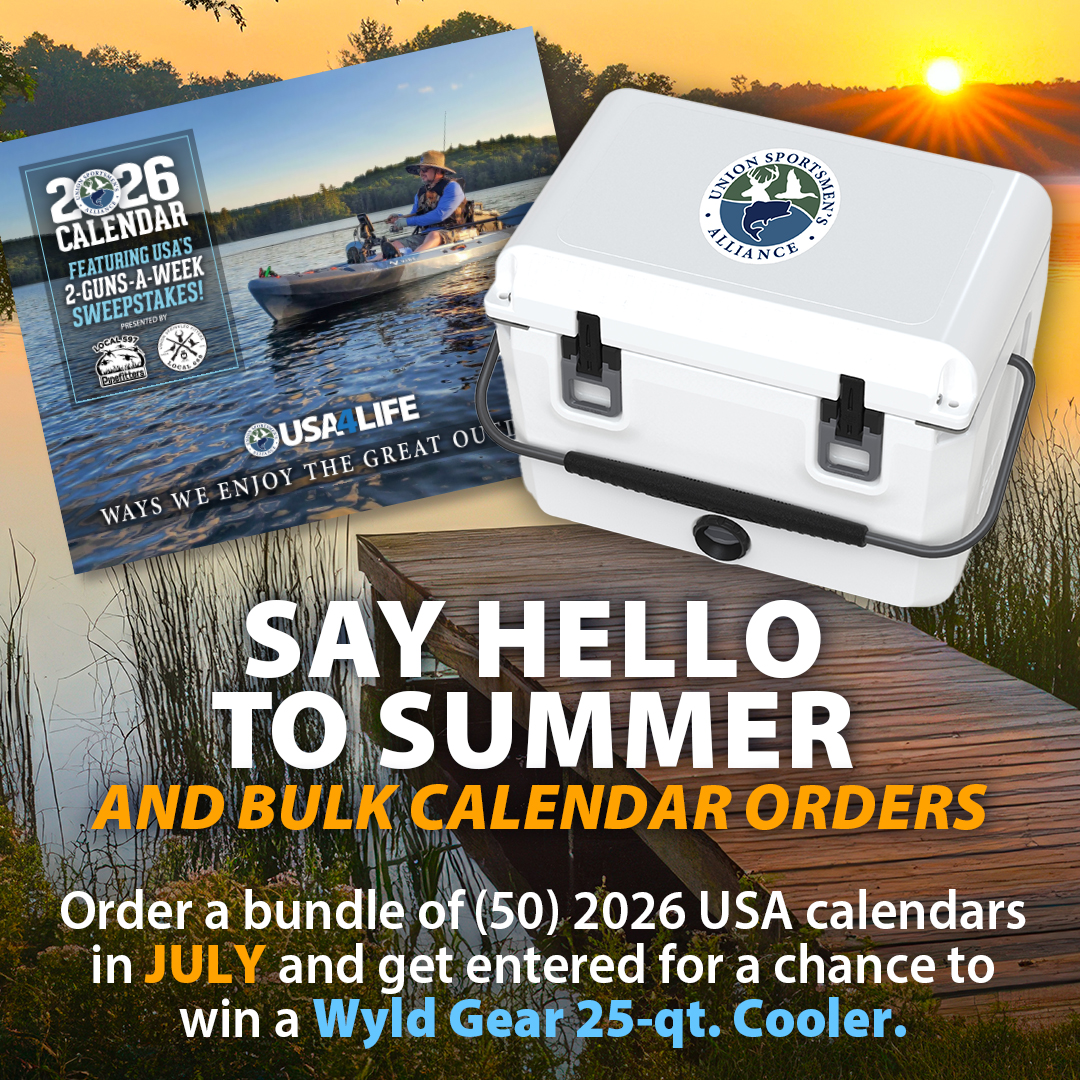 The Wyld Gear 25-qt. Cooler is built for lake days, road trips, and everything in between. 

This made-in-the-USA cooler could be yours in this early bird offer! Order a bundle of 50 2026 USA Calendars in July for a chance to win! 

📆 Order in bulk here - bit.ly/3TzGdJ2
