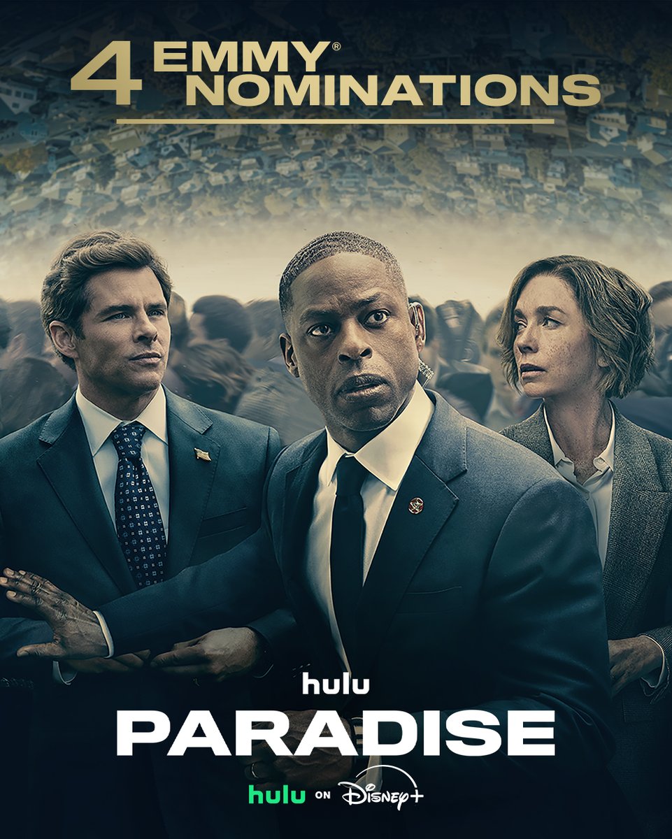 Congratulations to the cast and crew of Paradise for their 4 Emmy® nominations.