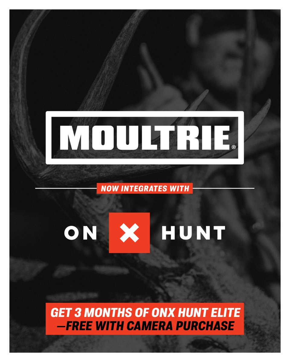 Purchase any <a href="/Moultrie/">Moultrie Products</a> EDGE series cellular trail camera and get 3 months of <a href="/onXmaps/">onXmaps</a> Hunt Elite FREE!