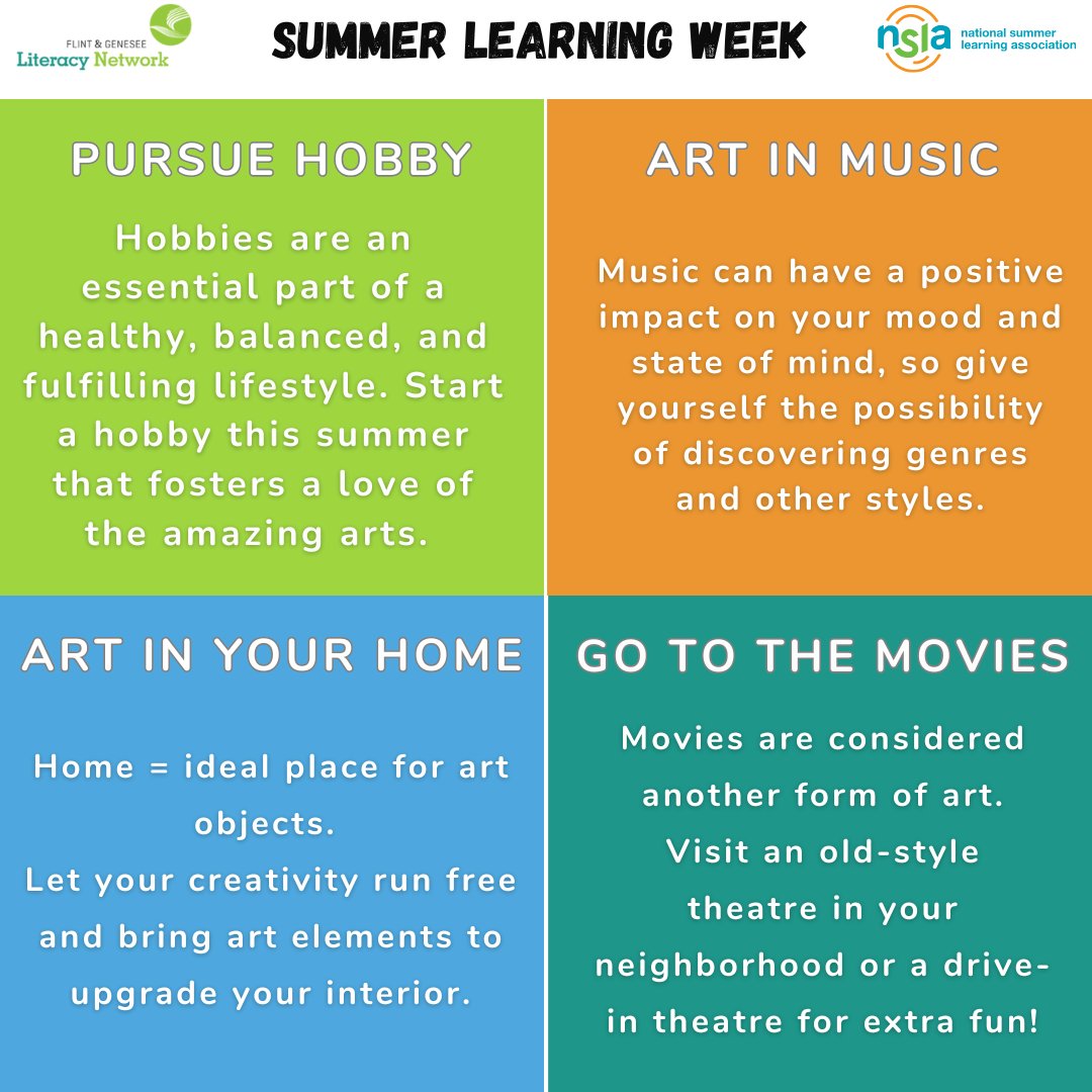 Check out everything summer learning on our website during Summer Learning Days! flintliteracynetwork.org/summer-learnin…

#SummerMatters #FGLNSummer #SummerLearningDays
