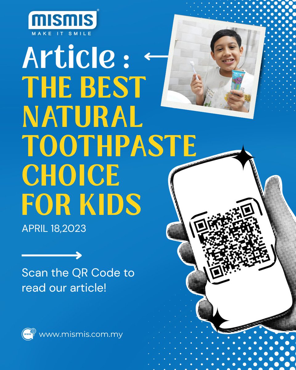 _makeitsmile's tweet photo. Best toothpaste for kids?
Baca sendiri kenapa ramai parents pilih kami 😁
📲 Scan je QR tu!
#NaturalToothpaste #SmartParenting #mismis #makeitsmile https://t.co/UEk9cYBm6N