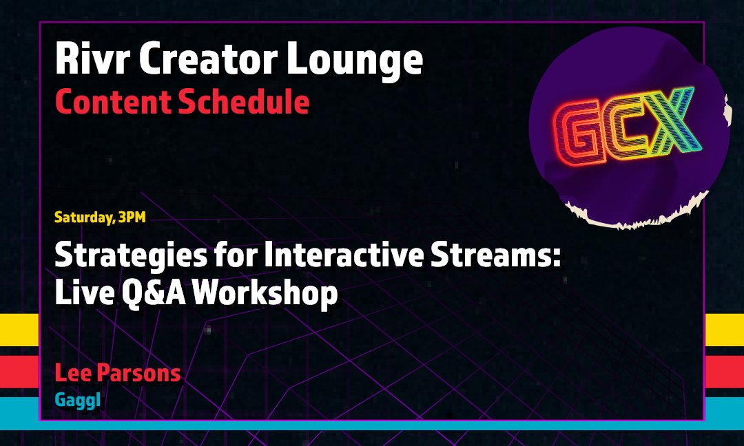 RivrStream's tweet image. Join @BlackoutVal of @gaggltv for a live Q&amp;amp;A to learn real-world strategies for planning your show format, driving chat participation, and leveraging overlays, scoreboards, and tools to boost engagement. You’ll walk away with actionable tips on pacing your stream, building…