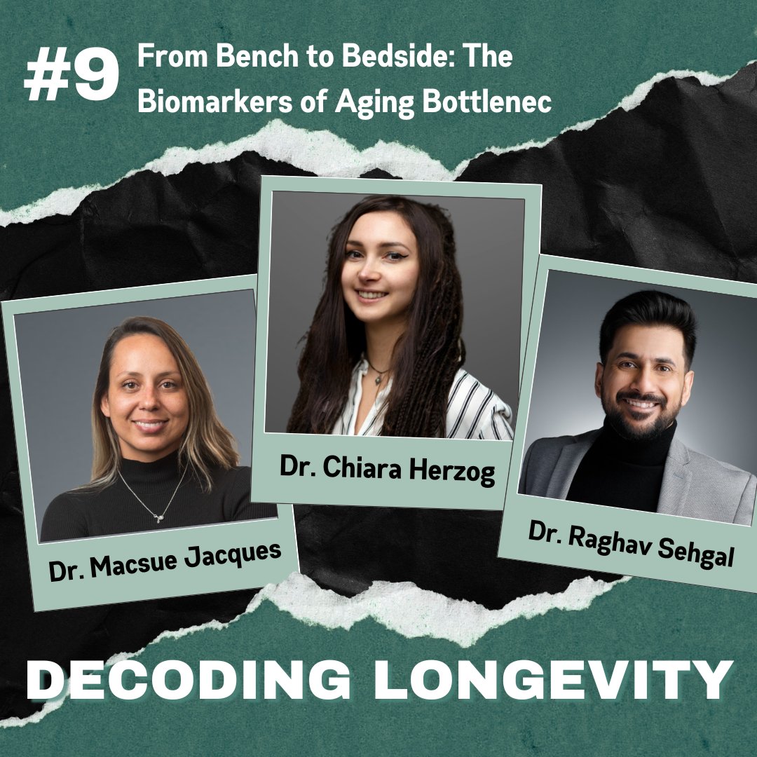 DcodLongevity's tweet image. None of today’s aging clocks are ready for your doctor’s office.
Why not? We ask Dr. @chiara_herzog, our first-ever female guest on Decoding Longevity, what’s slowing the field down—and how we fix it.
🎧 Ep9 drops tomorrow
🎙 Hosted by @rv_sehgal & @MacsueJ
#WomenInSTEM