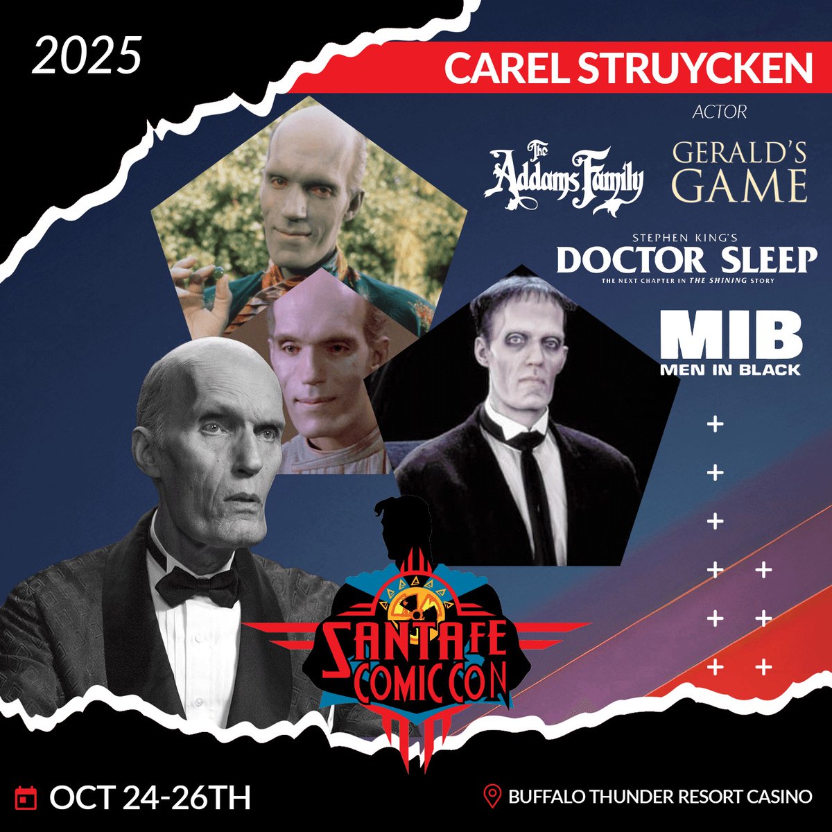Santa Fe, NM - Meet Carel Struycken at <a href="/sfcomcon/">Santa Fe comic con</a>  this Oct 24-26, 2025.