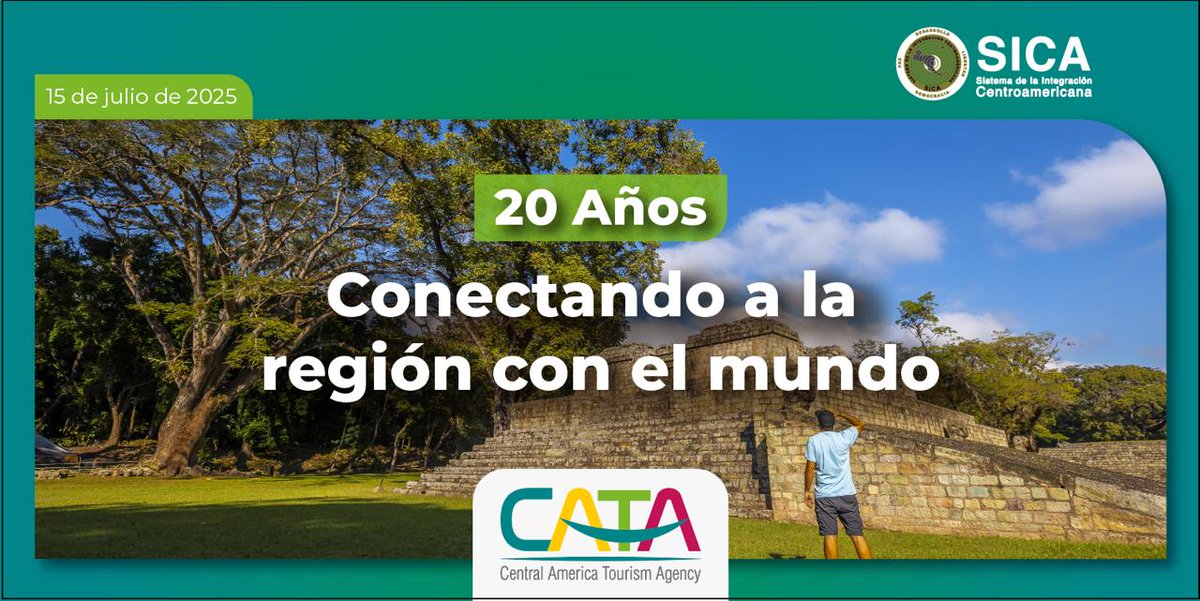 sg_sica's tweet image. Nos congratulamos por el 20.º aniversario de @CATA_AgenciaCA, a partir de la firma de los primeros estatutos para su creación; promoviendo desde entonces la riqueza natural, cultural y gastronómica de nuestra #RegiónSICA.  

#CATA ha liderado acciones y alianzas estratégicas,