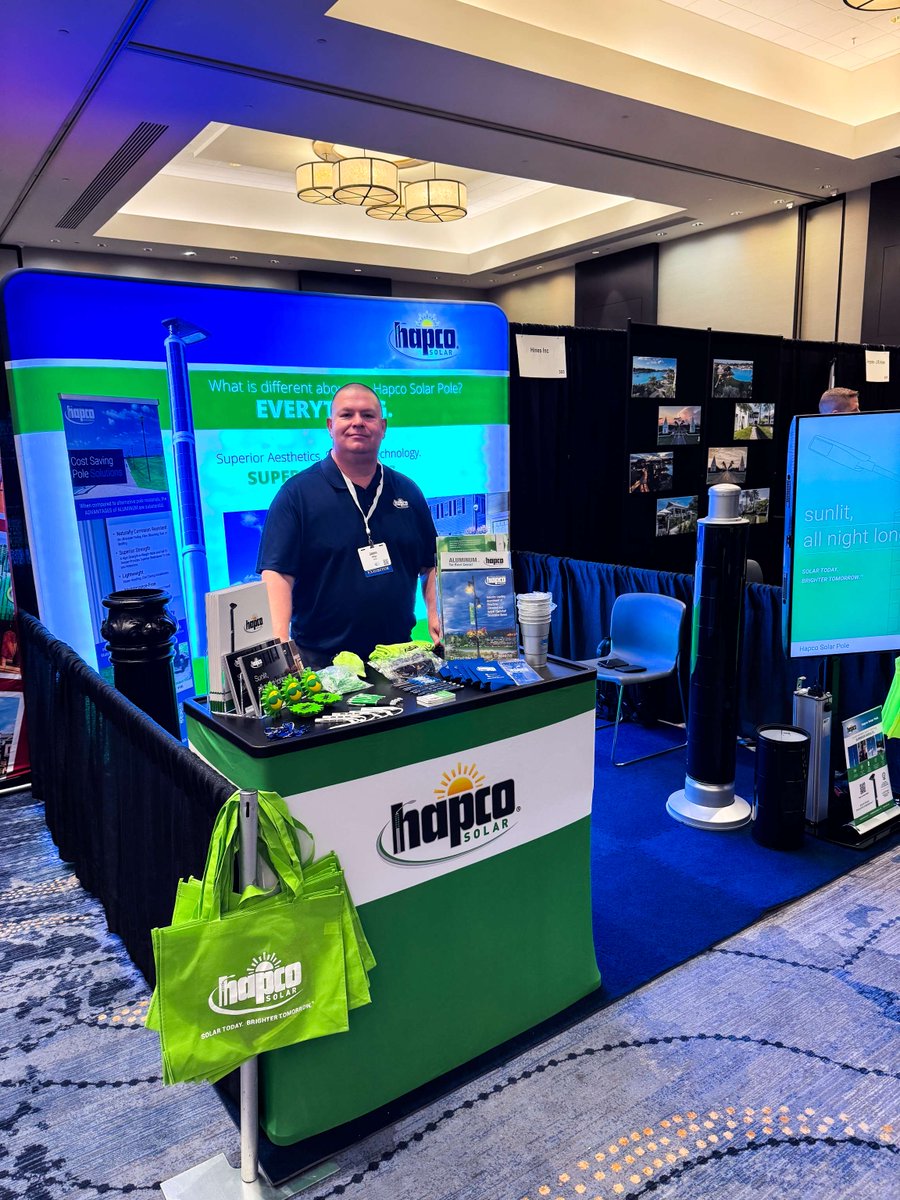 hapco's tweet image. 🌿 Hapco is proud to be part of the 2025 ASLA Florida Annual Conference!
 
Stop by Booth 305 to discover how the Hapco Solar Pole can assist architects and designers meet carbon drawdown initiatives on their next project.

#ASLAFlorida #Hapco #SustainableDesign #SolarLighting