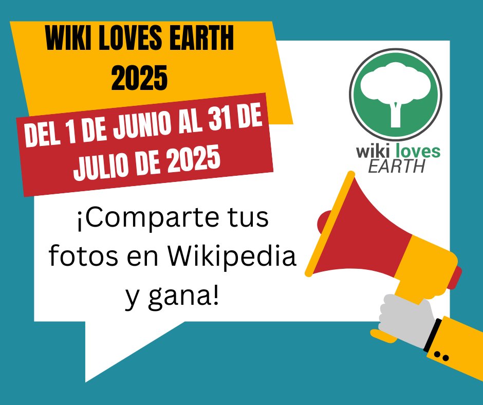 Wiki Loves Earth es el mayor concurso fotográfico internacional que documenta y celebra el patrimonio natural global a través de Wikipedia y Wikimedia Commons
Mas información: commons.wikimedia.org/w/index.php?ti…