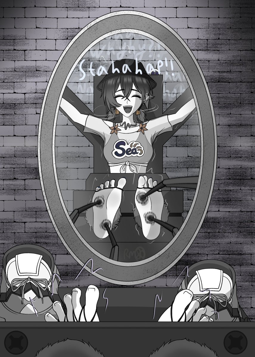 TheRileynator's tweet photo. To celebrate the release of Belle's cute new swimwear, here she is being tickled in front of a weird mirror that shows her other outfit :3
(Inspired by a recent piece by Shadowind3000 :D)
#zzzzero #zenlesszenzero https://t.co/kWTOVKlZG2