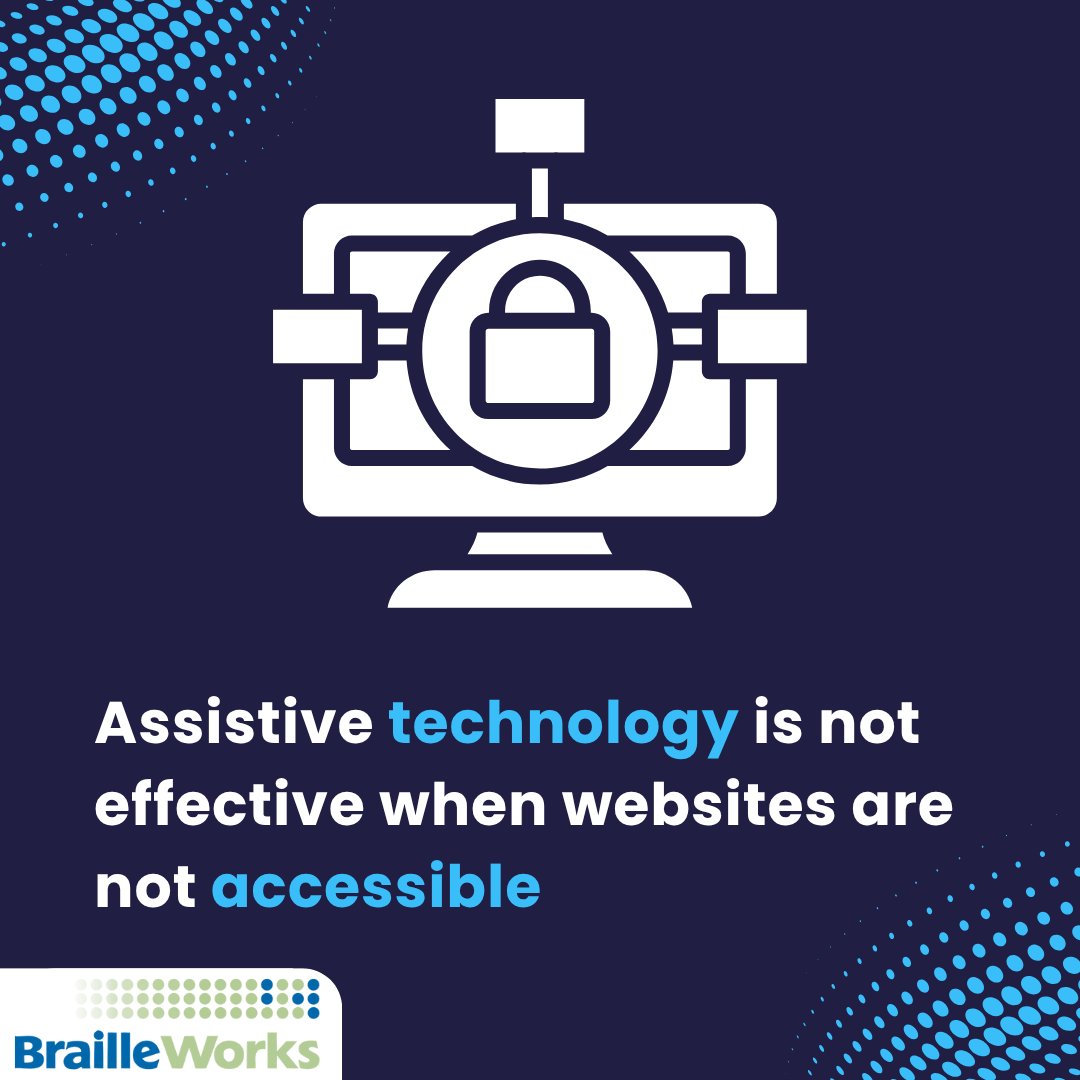 BrailleWorks's tweet image. Accessible forms of communication allow people with visual disabilities to have equal access to information.

Want to know more? Head over to our blog, Discrimination at First Sight: The Reality of Government Agencies Not Being ADA Compliant.