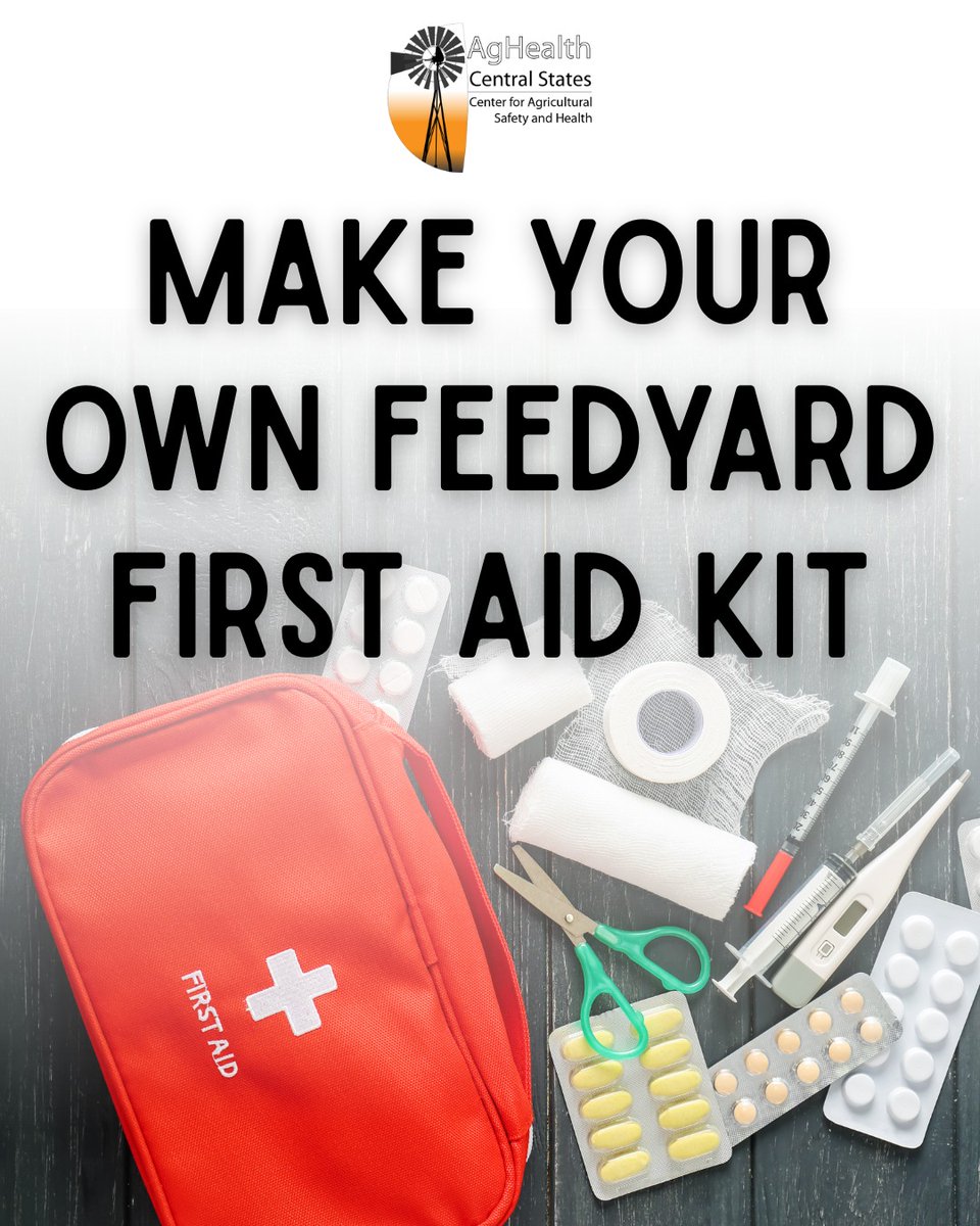 unmccscash's tweet image. 🐄 Feedyard First Aid - Are You Ready?
Injuries can happen fast in feedyard environments. This quick checklist helps you stock the right supplies and respond effectively when seconds count.
👉 unmc.edu/publichealth/c…
#FarmSafety #FirstAid #CultivateSafety