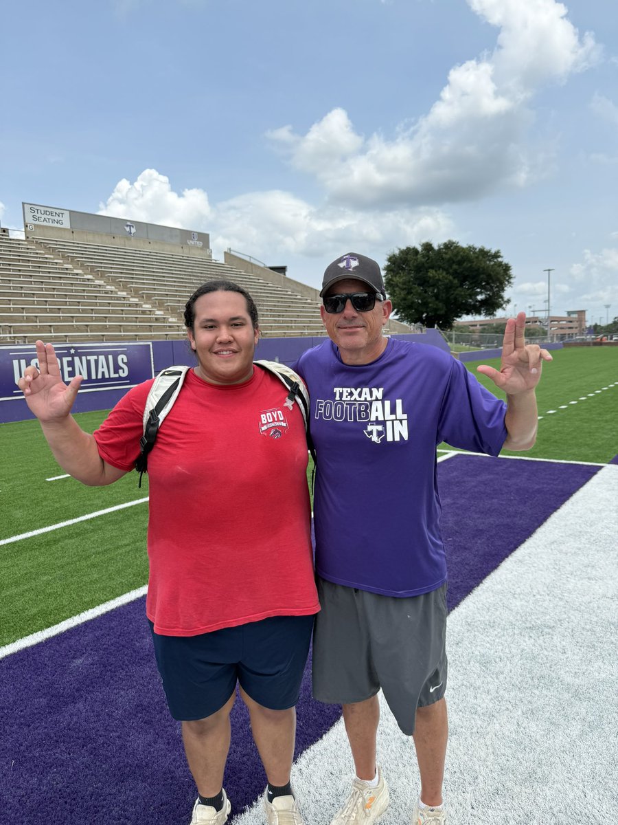 Edgar Corralejo (@edgar_corralejo) on Twitter photo Thank you to all of <a href="/TarletonFB/">Tarleton State Football</a> staff for hosting their One Day Camp this past Saturday. Learned a lot of great things to put forward to the upcoming season.
<a href="/CoachStuJohnson/">Stu Johnson</a> <a href="/MBHSFootball/">MBHS Bronco Football</a> <a href="/NorrisCoach/">Mason Norris</a> <a href="/eron_sauls/">Coach E.Sauls</a> <a href="/CoachTimBrooks/">Tim Brooks</a> Thank you to all of <a href="/TarletonFB/">Tarleton State Football</a> staff for hosting their One Day Camp this past Saturday. Learned a lot of great things to put forward to the upcoming season.
<a href="/CoachStuJohnson/">Stu Johnson</a> <a href="/MBHSFootball/">MBHS Bronco Football</a> <a href="/NorrisCoach/">Mason Norris</a> <a href="/eron_sauls/">Coach E.Sauls</a> <a href="/CoachTimBrooks/">Tim Brooks</a>
