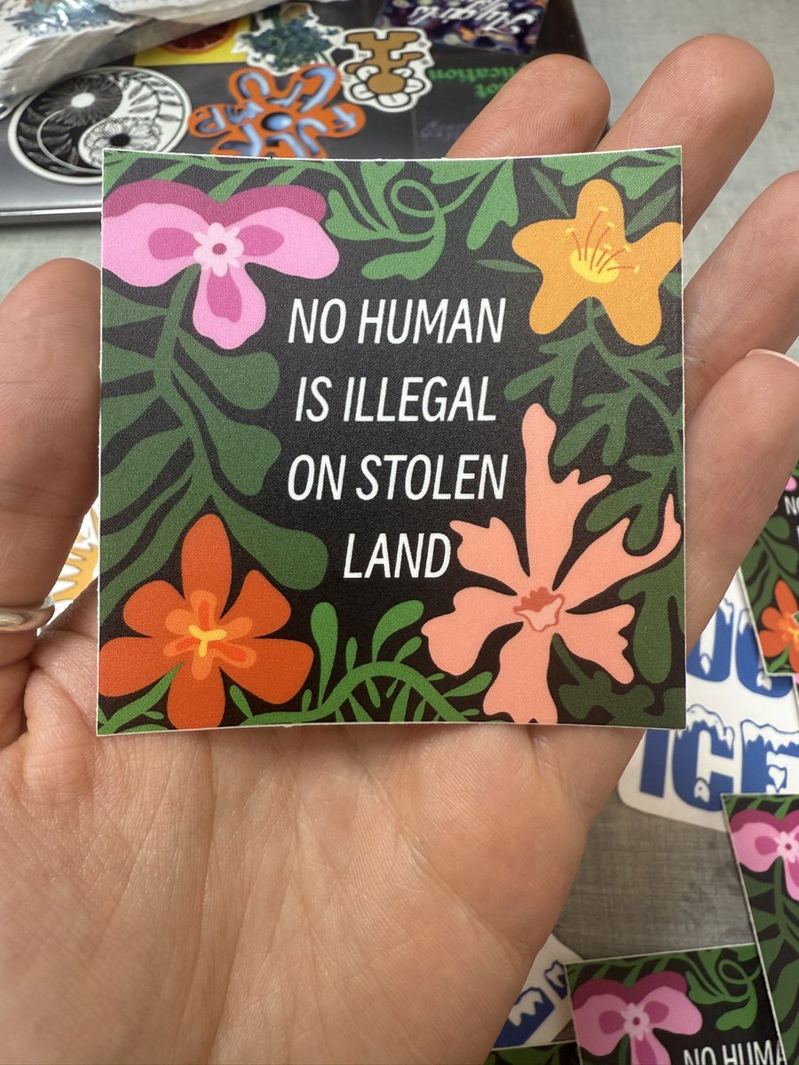 Just finished some new sticky designs :) they’re at the link in my bio if you like them and they’re waterproof! Ok love u bye