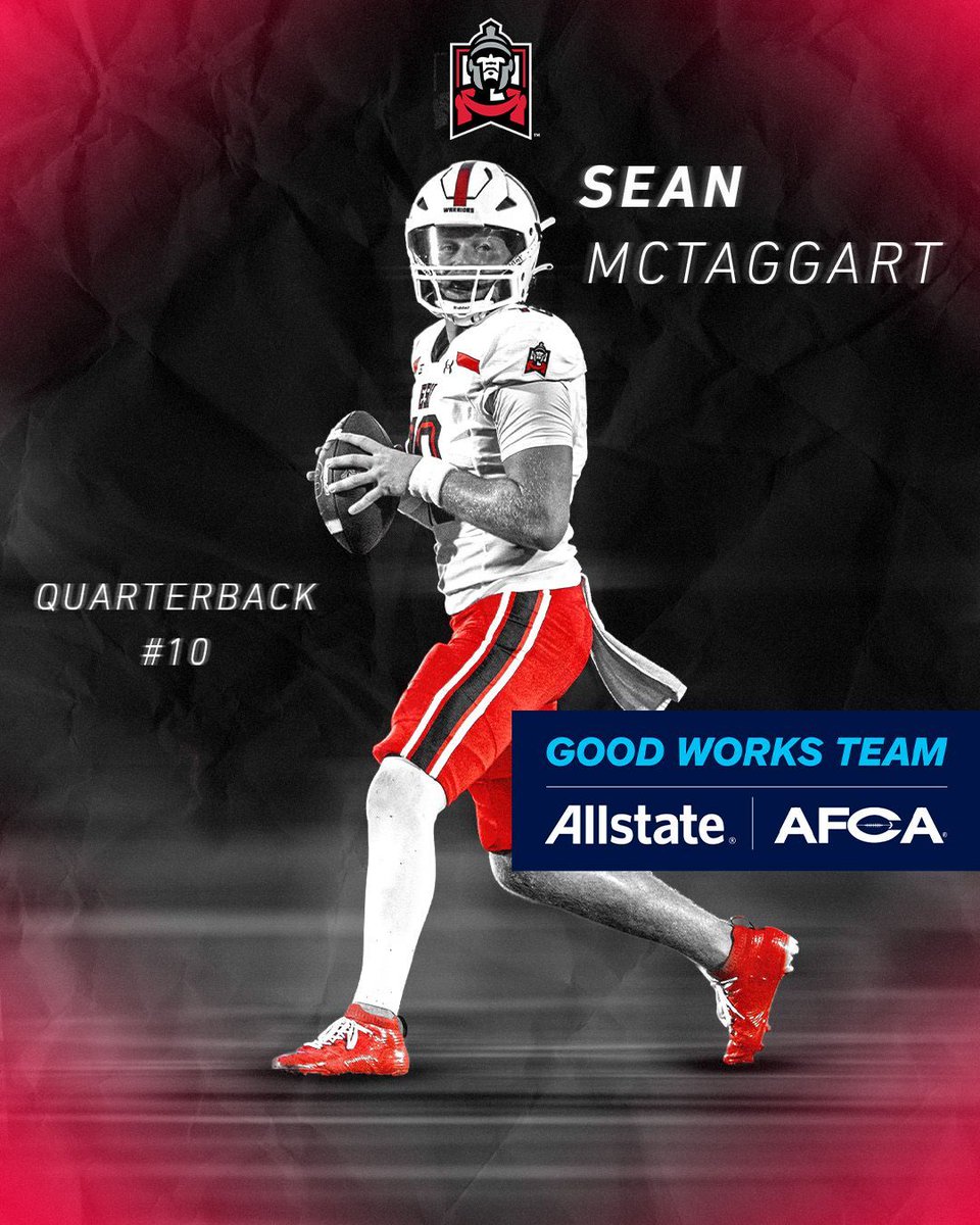 We are proud to announce ESU's Sean McTaggart as a nominee for the 2025-26 Allstate AFCA Good Works Team, recognizing his impact beyond the game! 

 #WhereWarriorsBelong #GoodWorksTeam @allstate <a href="/WeAreAFCA/">AFCA</a>
