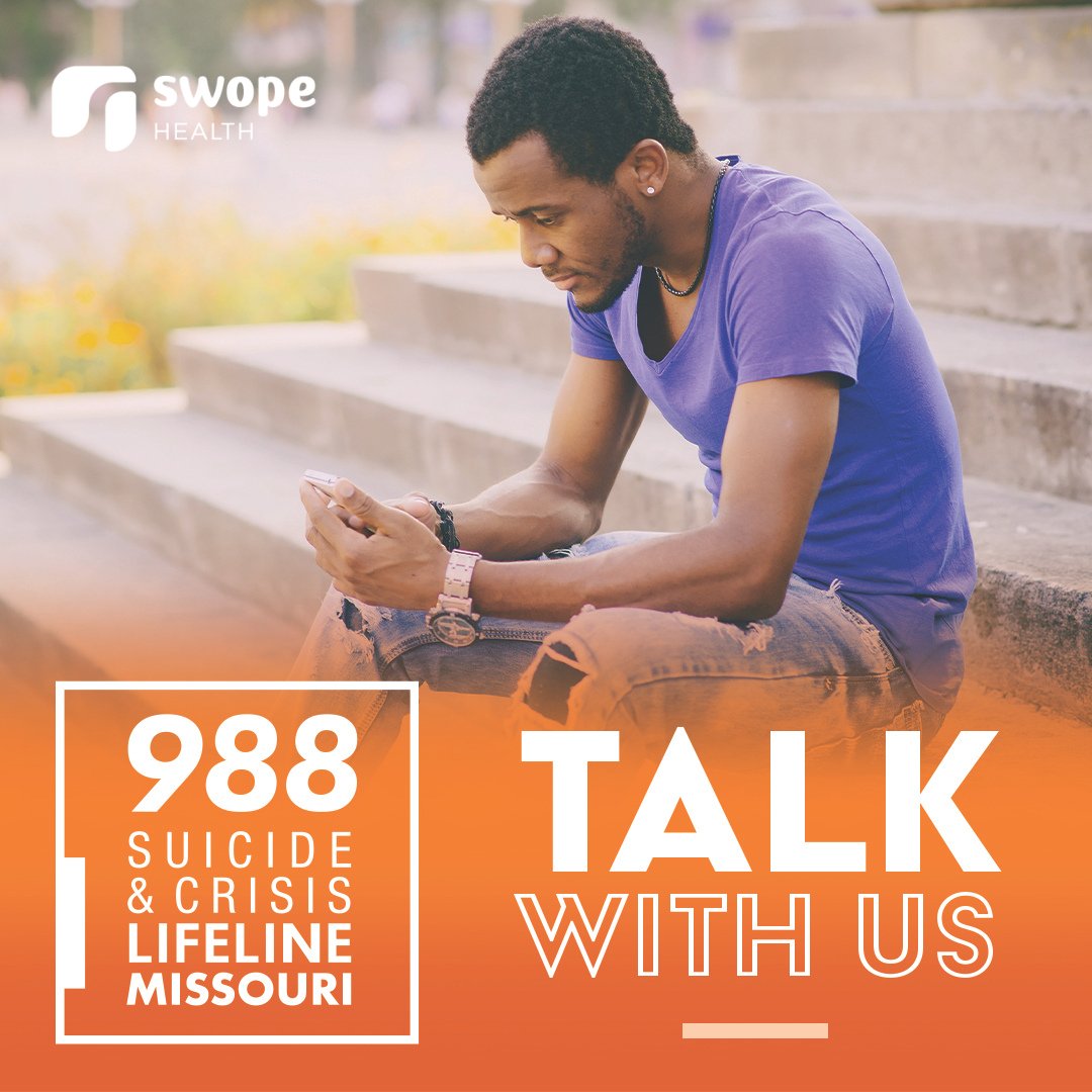 Feeling overwhelmed? You can call, text, or chat the <a href="/988Lifeline/">988 Suicide & Crisis Lifeline</a> 24/7 for offer free &amp; confidential support when you need it. We partner with <a href="/UHKCMO/">University Health</a> on a mobile response team that assists in resolving your crisis, &amp; links you with the services/resources for further support.