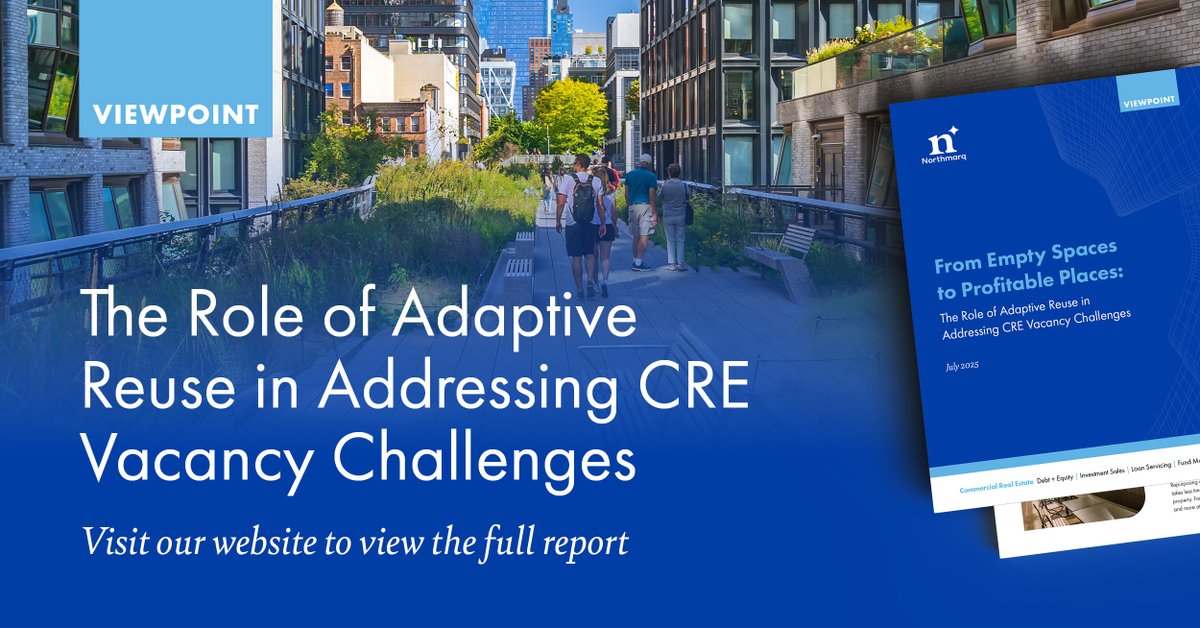 Vacant CRE spaces don’t have to stay empty! 🏢 Scott Lamontagne’s new Viewpoint report dives into how adaptive reuse is transforming communities. #Northmarq #CRE Read more: ow.ly/qKK150WmpLB