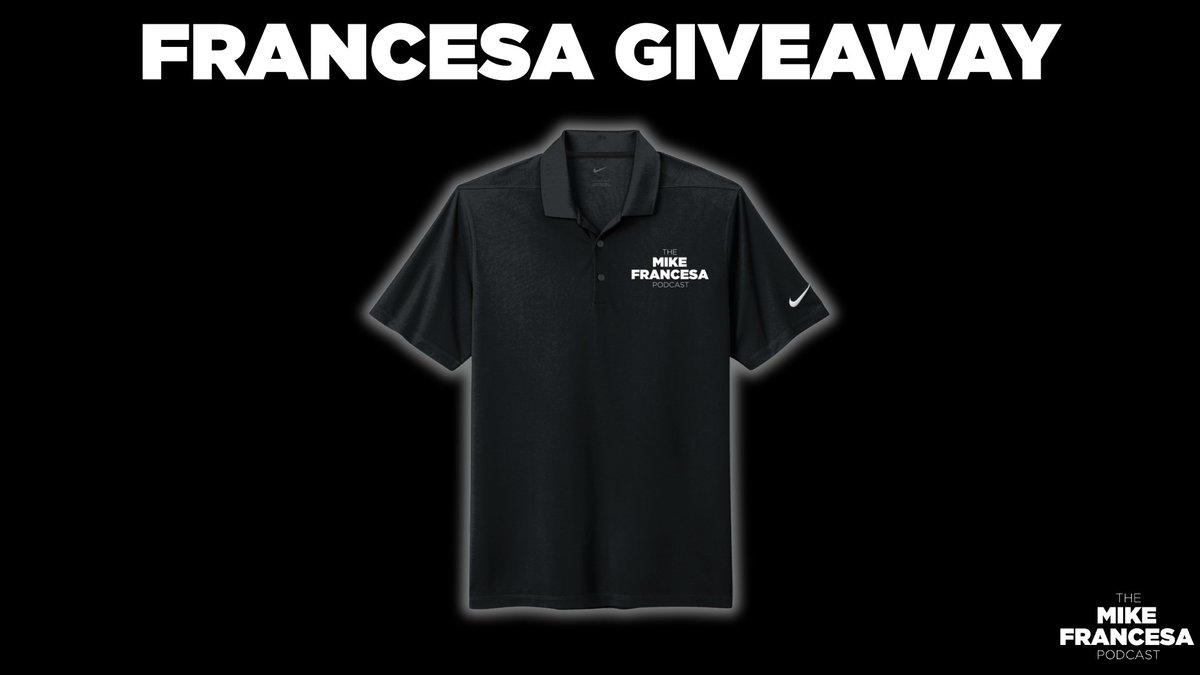 FrancesaPodcast's tweet image. 🚨 #GiveSomethingAwayDay 🚨
Enter to win a MFP polo shirt:
1⃣ Repost this post
2⃣ Reply with #Francesa
3⃣ Follow @FrancesaPodcast
Winner will be selected randomly tomorrow!
Rules ➡️ linktr.ee/BetRivers.com