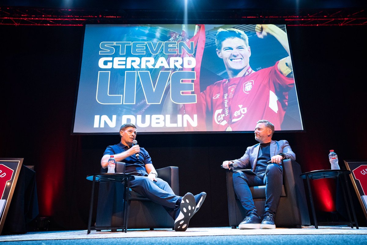 soccerspeaker's tweet photo. โฝ STEVEN GERRARD LIVE โฝ
What a night! Two unforgettable evenings in Dublin & Belfast with a true football legend ๐ฅ
Steven shared stories from a legendary journey, marking 20 years since 2005.
Huge thanks to every fan ๐
#StevenGerrardLIVE #Dublin #Belfast #FootballLegend https://t.co/fw500JzfJK